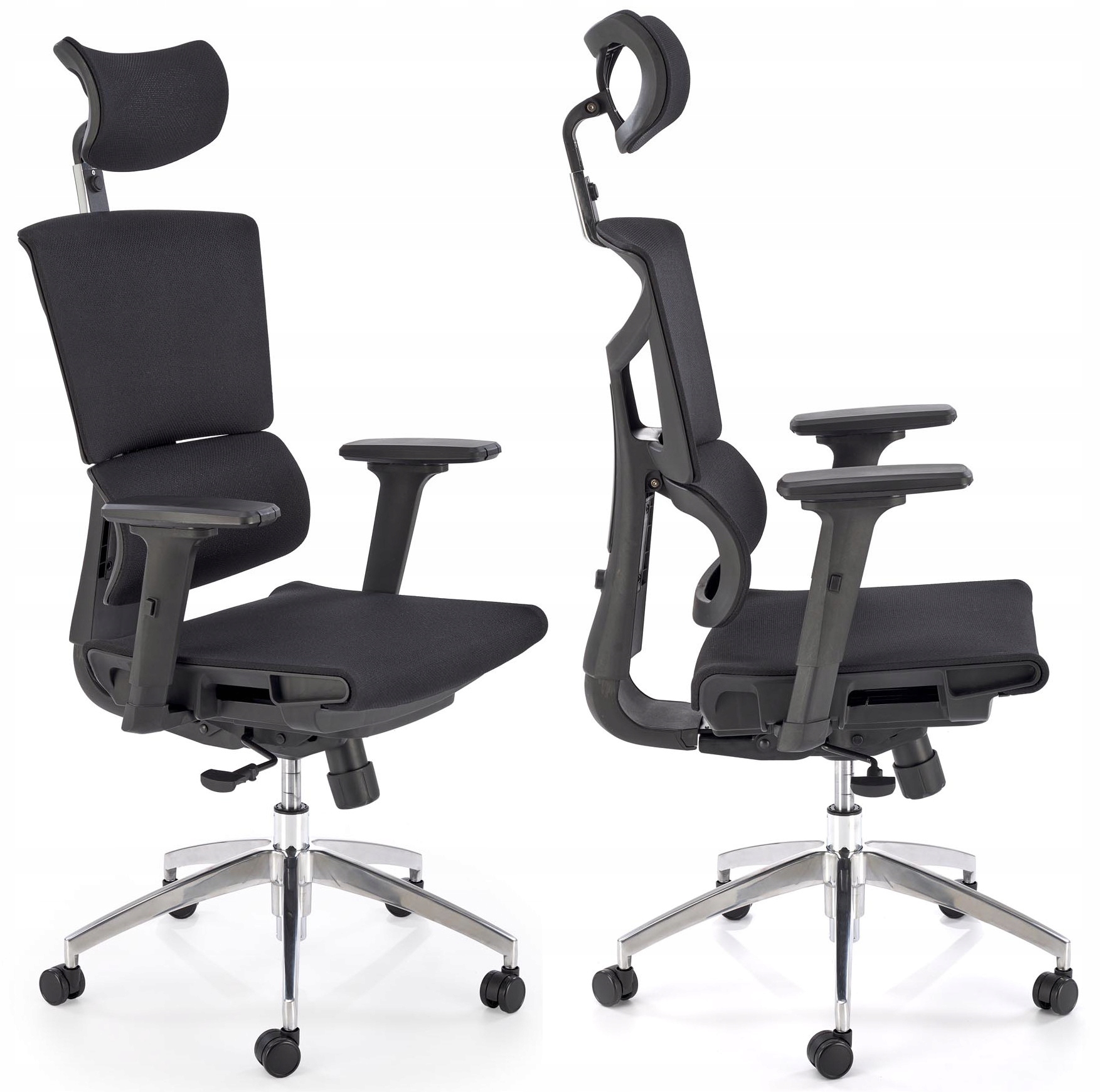 Ergonomiczny Fotel Biurowy Krzesło Obrotowe Marcus Czarny Halmar