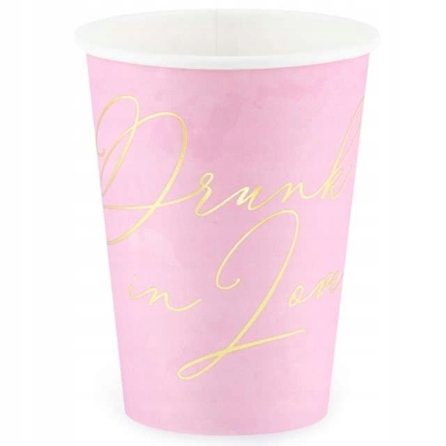 KUBECZKI panieński BRIDE TO BE różowe XL 6 szt