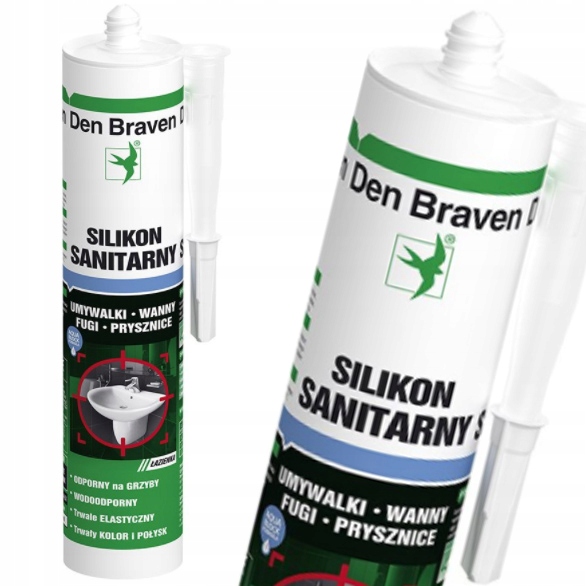 

Den Braven Silikon Sanitarny Bezbarwny Biały 280ml