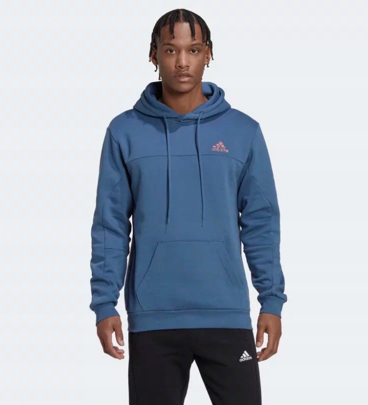 r.XL Bluza Męska Adidas Oryginał kangurka z kapturem bawełniana