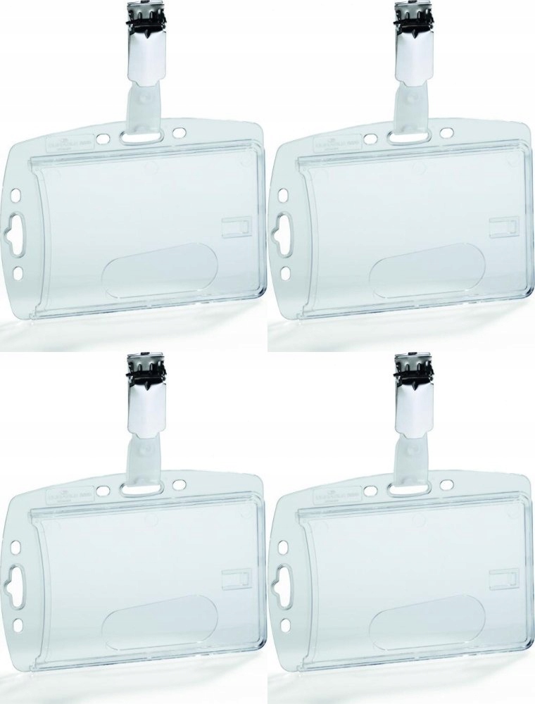 Etui na kartę identyfikator z klipem 85-54mm x4