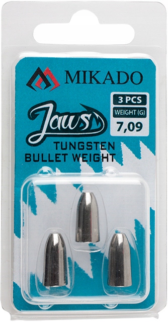 Mikado Ciężarek Jaws Tungsten Bullet 7.09g 3szt