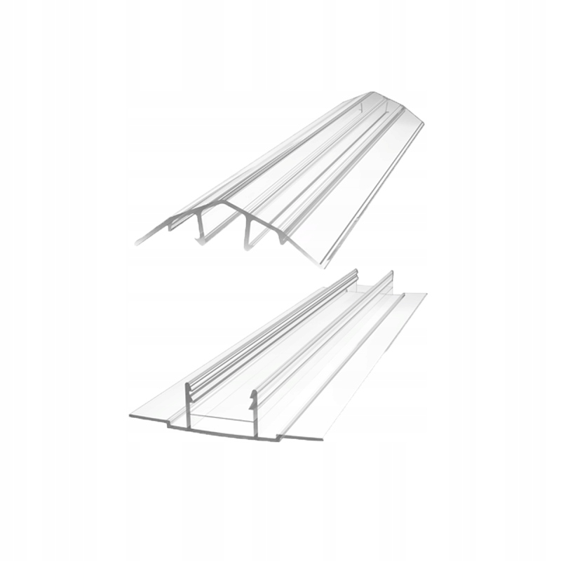 Spojovací profil (nahoru+dolů) 6 m, bezbarvý 8-10 mm