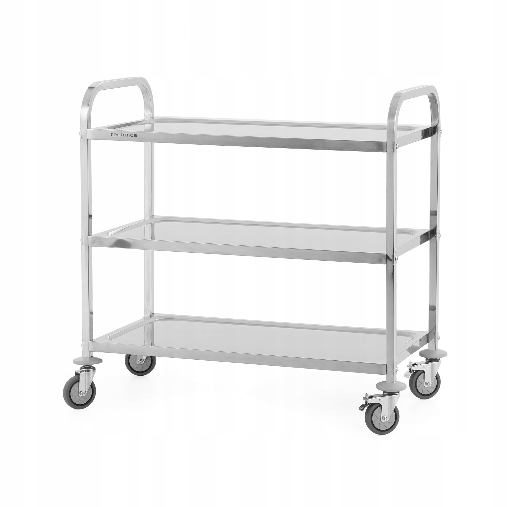 Číšnický Vozík 3-POLICOVÝ Nerezový 90X50X95 CM Gastronomický Technica
