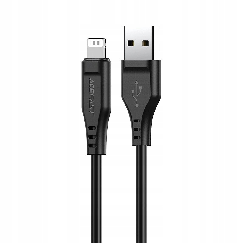 Acefast kabel Mfi Usb Lightning 1,2m, 2,4A czarny (C3-02 black)