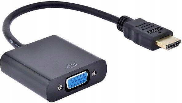 Konwerter Hdmi na Vga PremiumCord z gniazdem audio stereo 3,5 mm, czarny