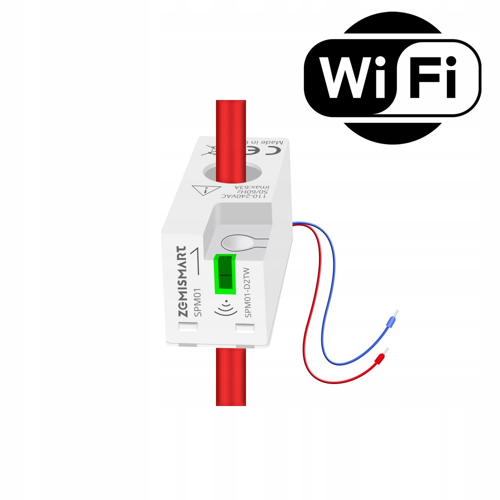 Jednofázový obousměrný elektroměr 63A WiFi Tuya