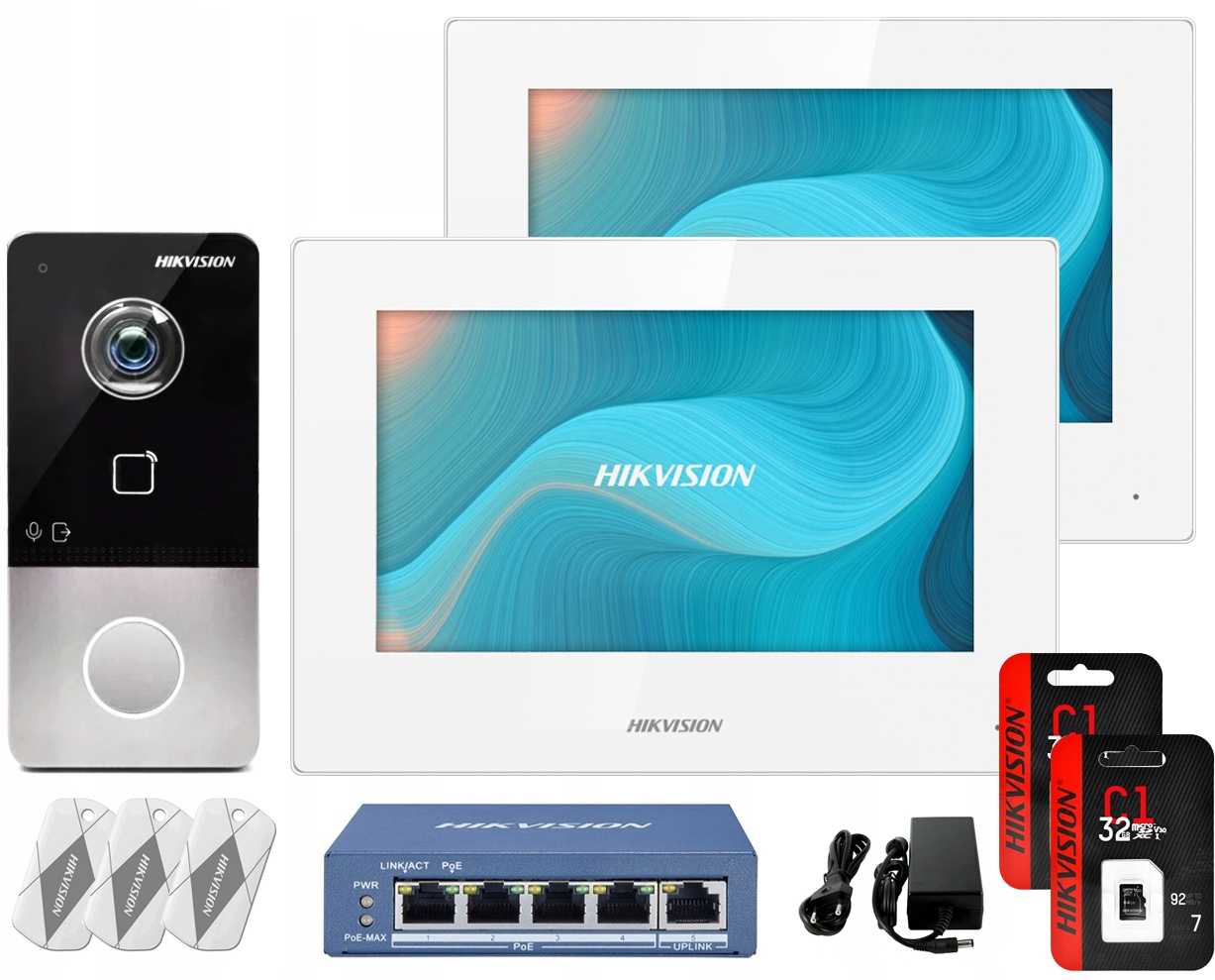 Hikvision DS-KIS603-P WiFi PoE Videovrátnik 2x LCD