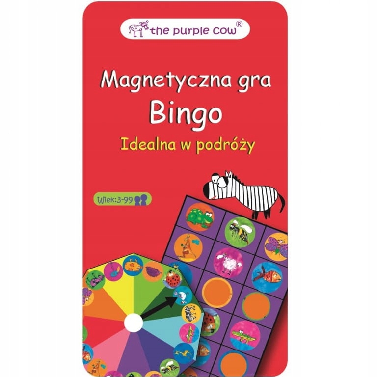 Podróżna Gra Magnetyczna The Purple Cow - Bingo