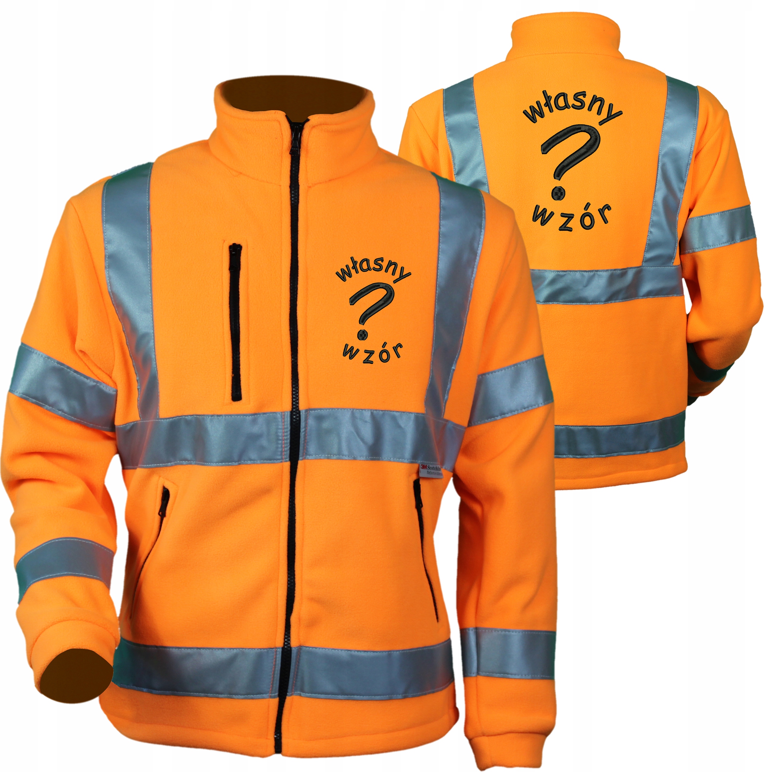 

Polar odblaskowy premium 340 z własnym haftem logo