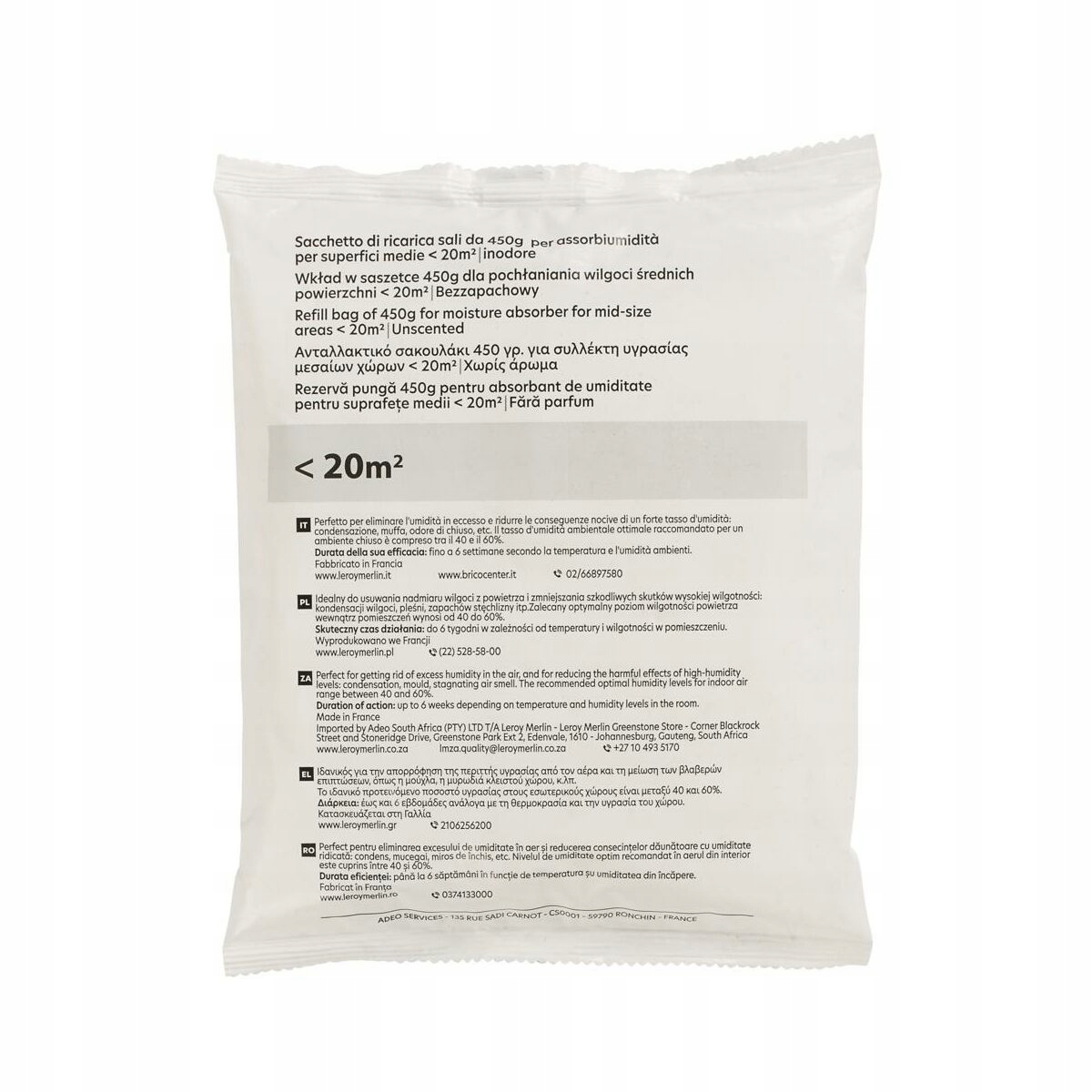 

Wkład do pochłaniacza wilgoci 1 x 450g neutralny