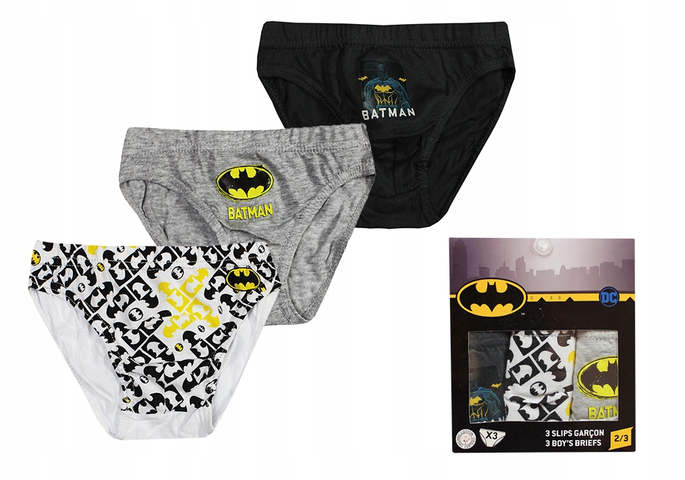 

Batman Majtki Slipy Dla Dziecka Eko 3-PAK 4/5LAT