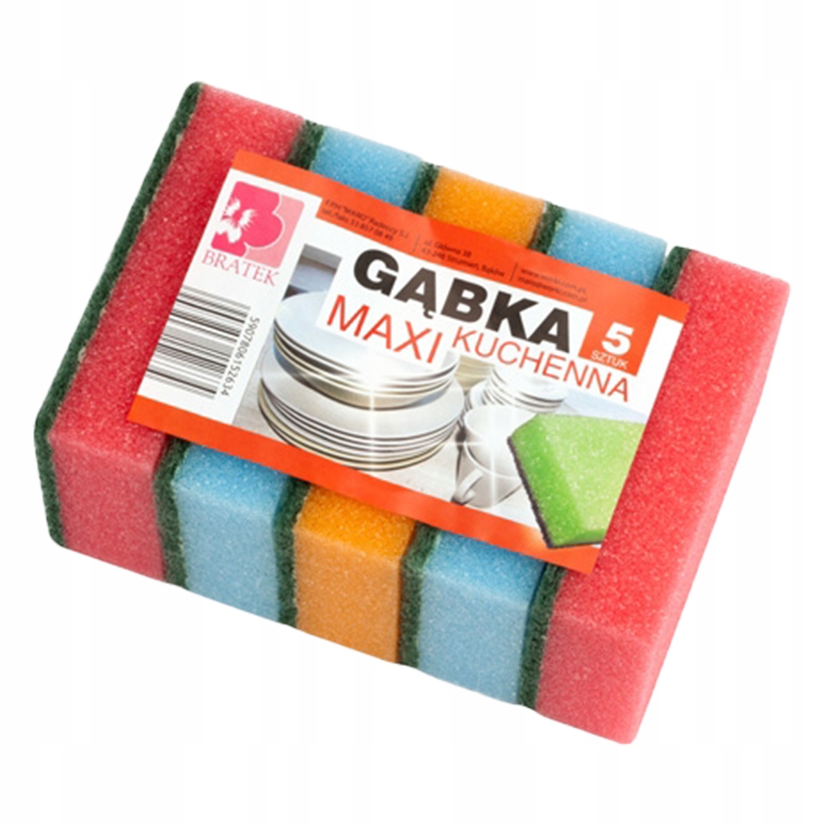 

Gąbka do naczyń zmywak kuchenny Maxi 5 szt