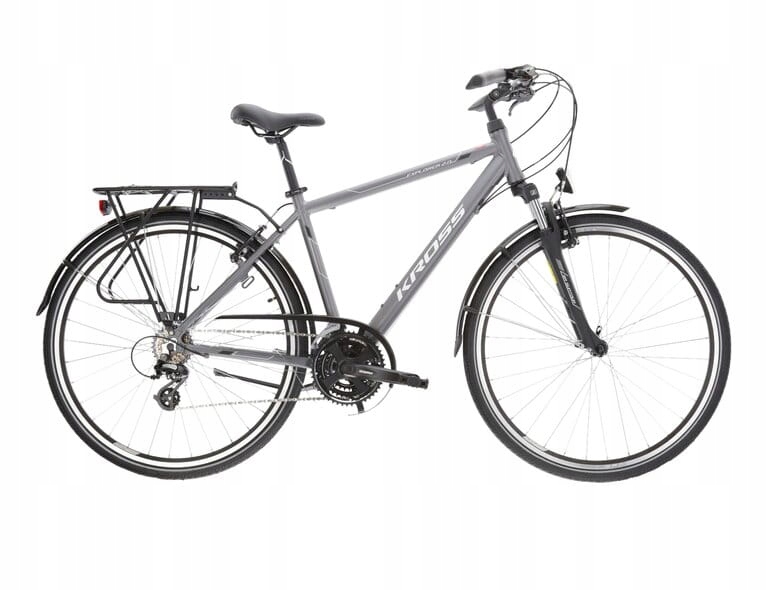 Rower trekkingowy 28" Kross Explorer 2.0 rama M 19" grafit-biały R22