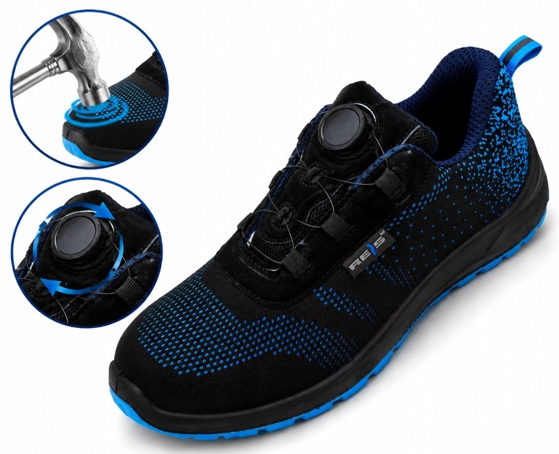 Buty robocze obuwie ochronne lekkie system wiązań podnosek Drop-rol