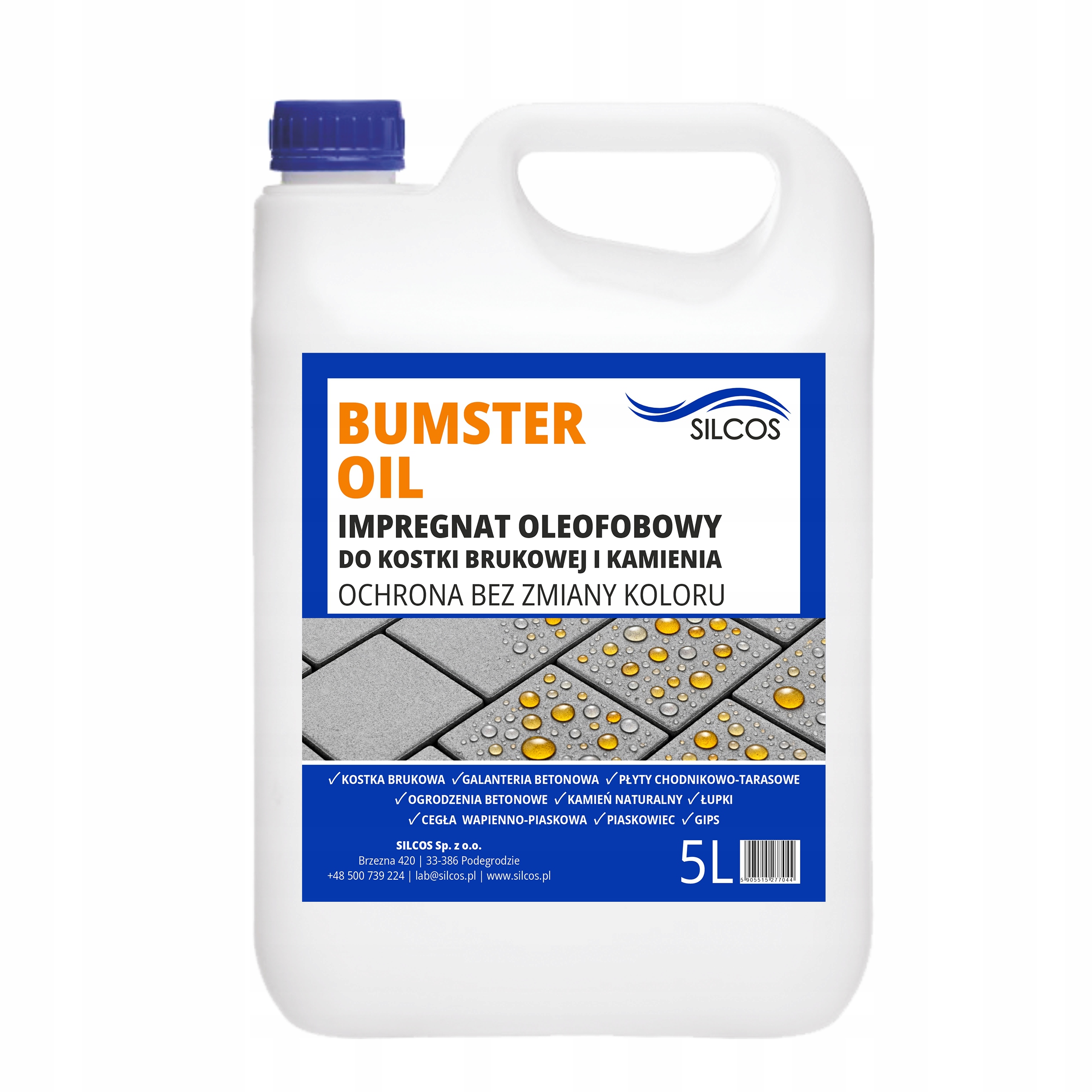 Silcos Bumster Oil 5L Oleofóbny Prípravok Na Kameň A Dlažobné Kocky