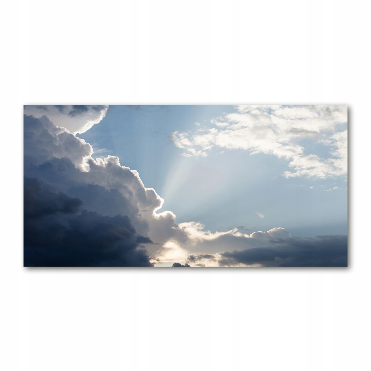 

Foto obraz szkło akryl Chmury na niebie 120X60 cm