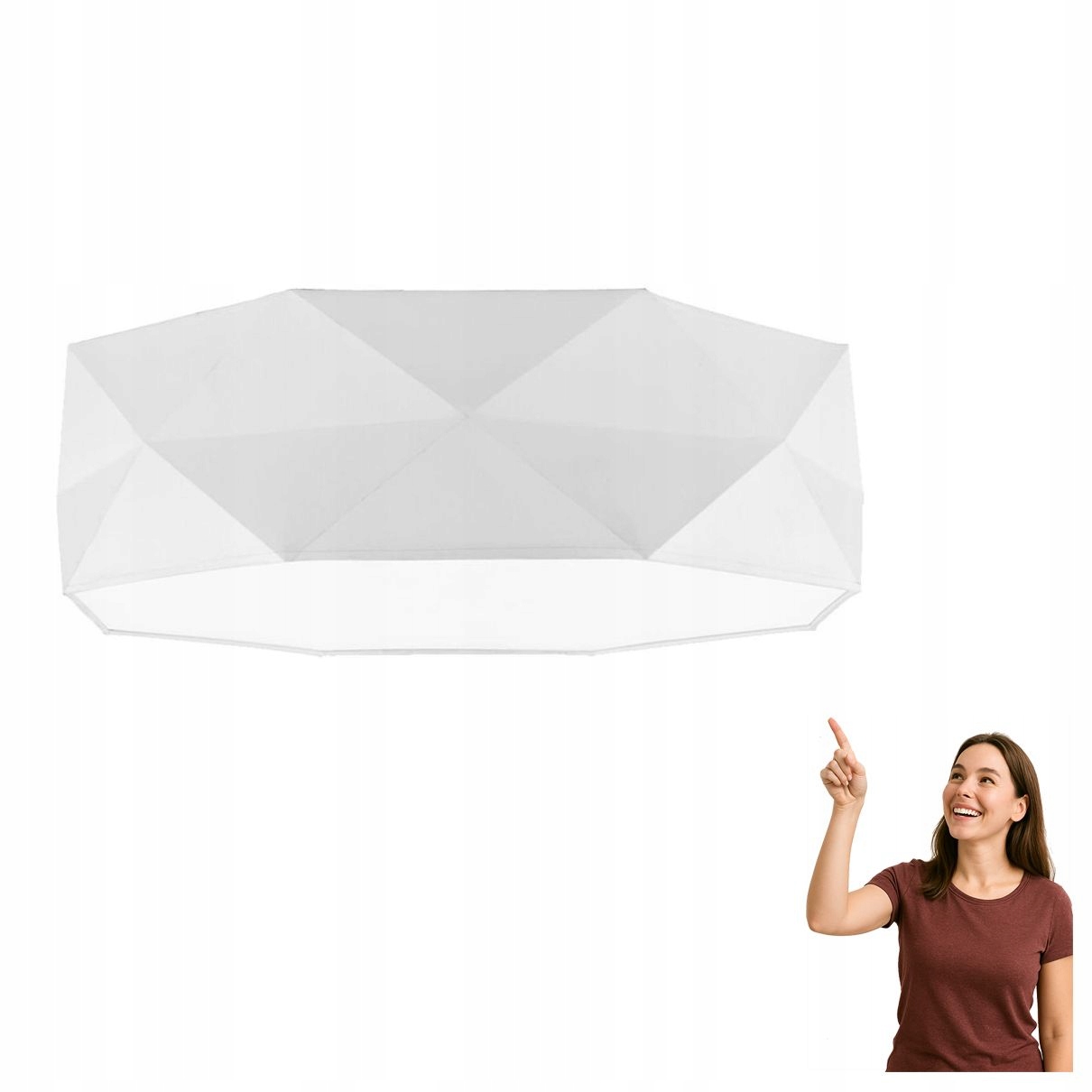 Stropná lampa Kantoor White 1565 Tk Lighting