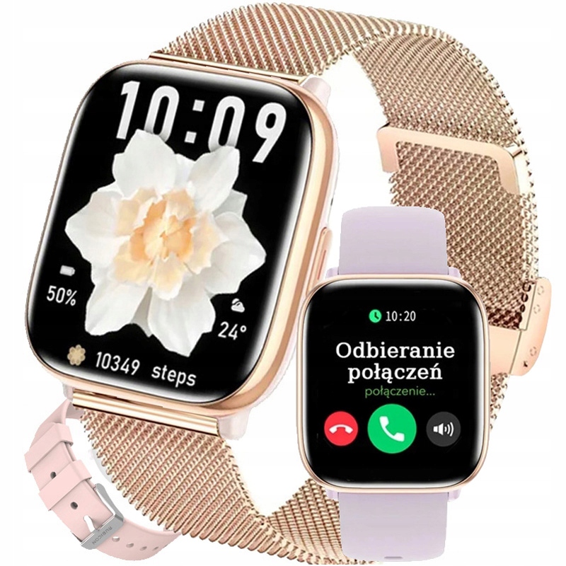 Zegarek damski Smartwatch Rubicon Z Rozmowami 3 Paski