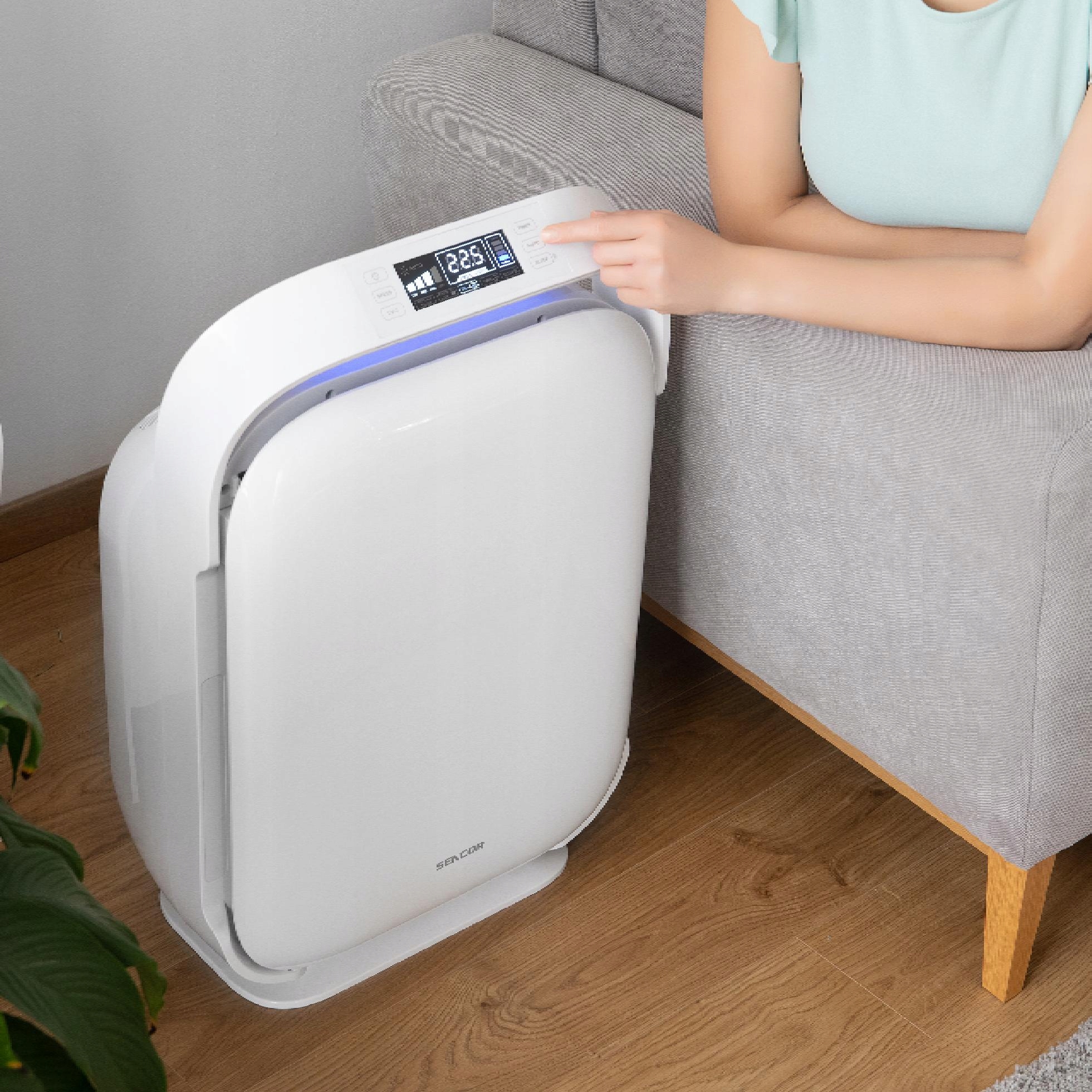 Oczyszczacz Powietrza Sencor SHA 9400WH HEPA 50m2 Filtry HEPA lampa UV węglowy