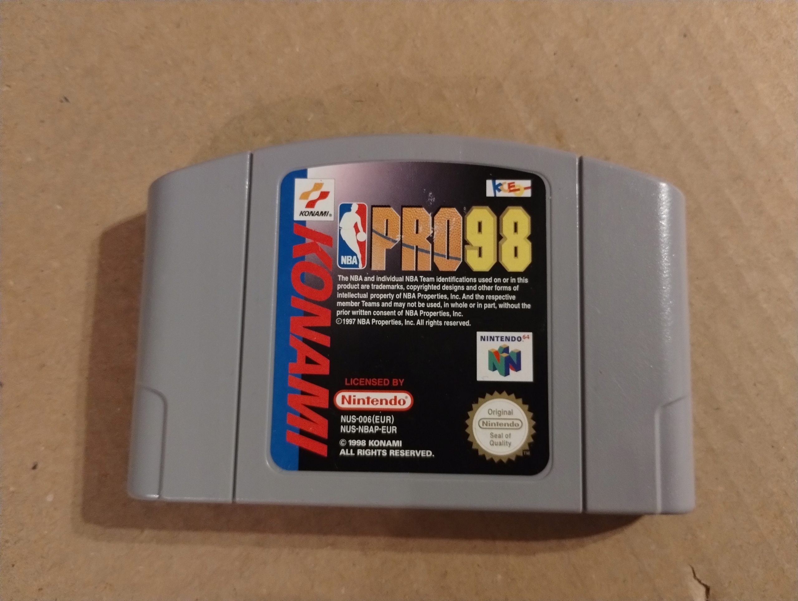 NBA Pro 98 Nintendo 64 pudełkowa