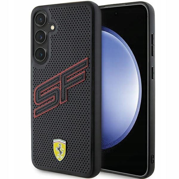 Etui Ferrari Big Sf Perforated na Samsung Galaxy S24 czarne Ferrari