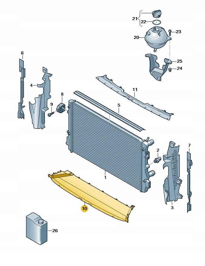 NOWE ORYGINALNE AUDI OE NAKŁADKA 5NA121341L