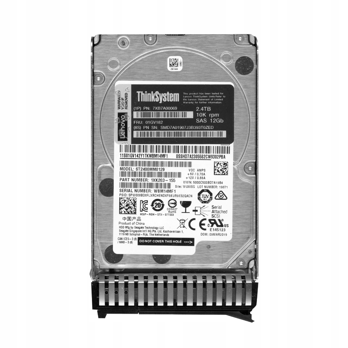 Lenovo 01GV182 2.4TB 10K 256MB SAS-3 2.5'' ST2400MM0129