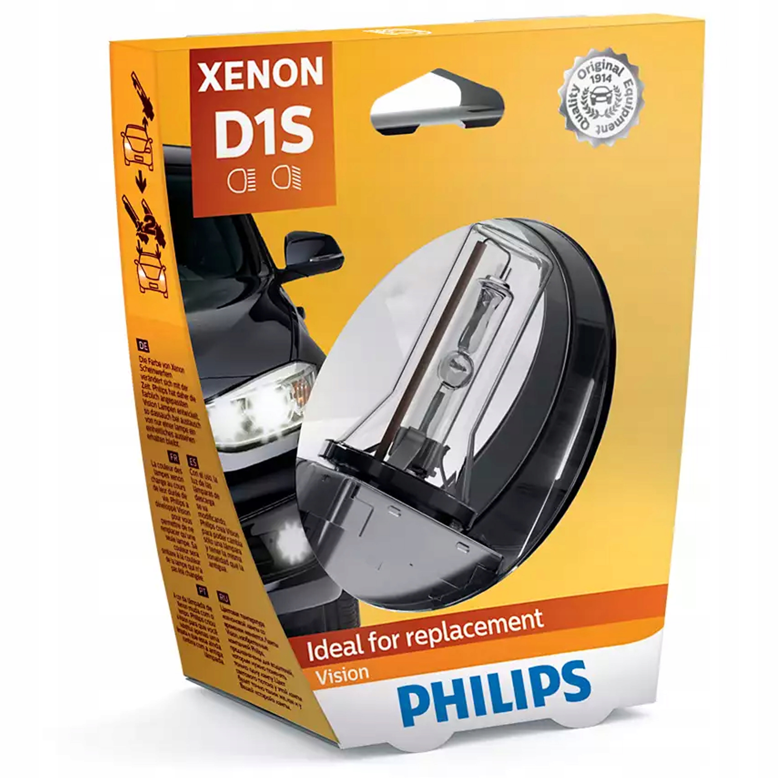 Philips D1S Vision Xenon Žiarovka 4600K 35W 85V
