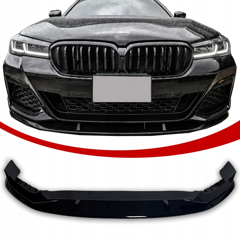Bmw Krytka Předního Nárazníku Spliter G30 G31 LCI Polift Černá Lesklá