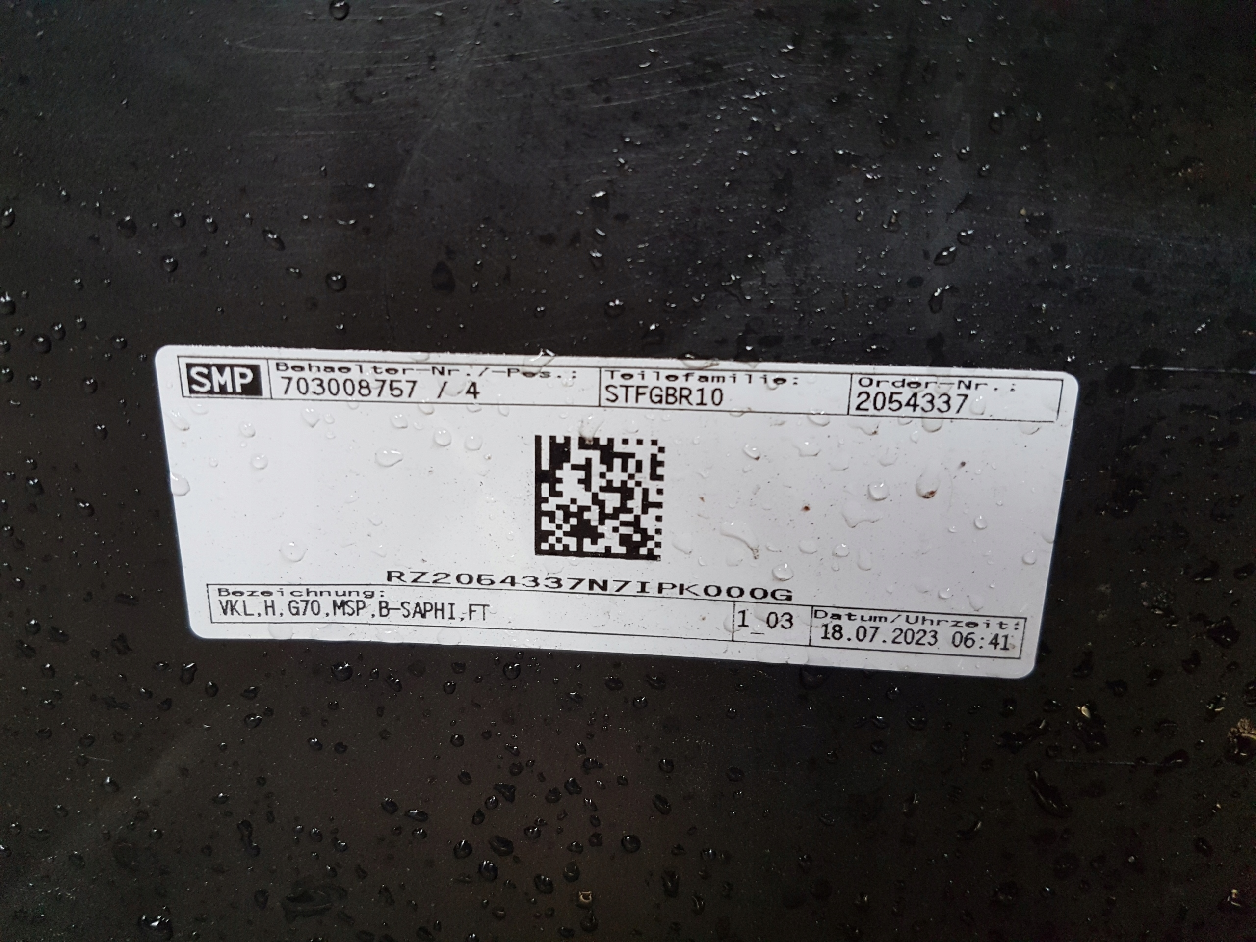 Paraurti posteriore BMW G70 m-packet