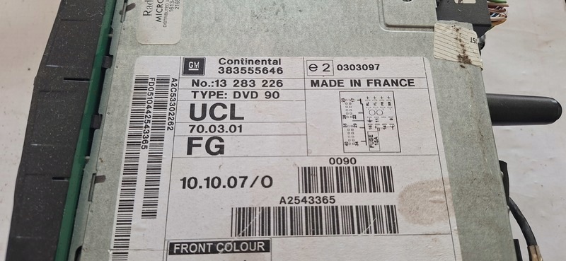 RADIO OPEL ZAFIRA B 13283226