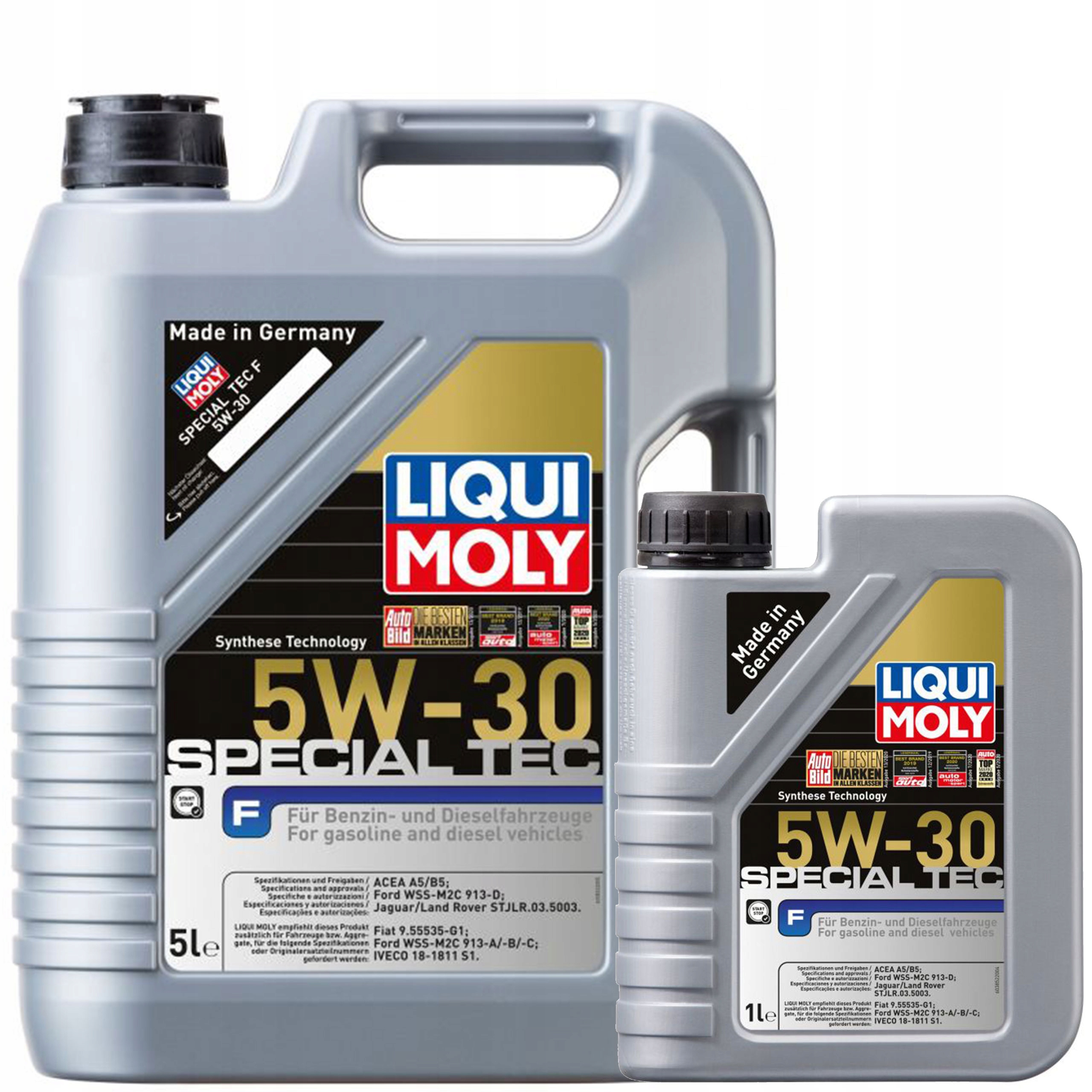Olej Liqui Moly 5W30 Special Tec F 6L 2326 Ford WSS-M2C913-D A5/B5 (5L+1L)