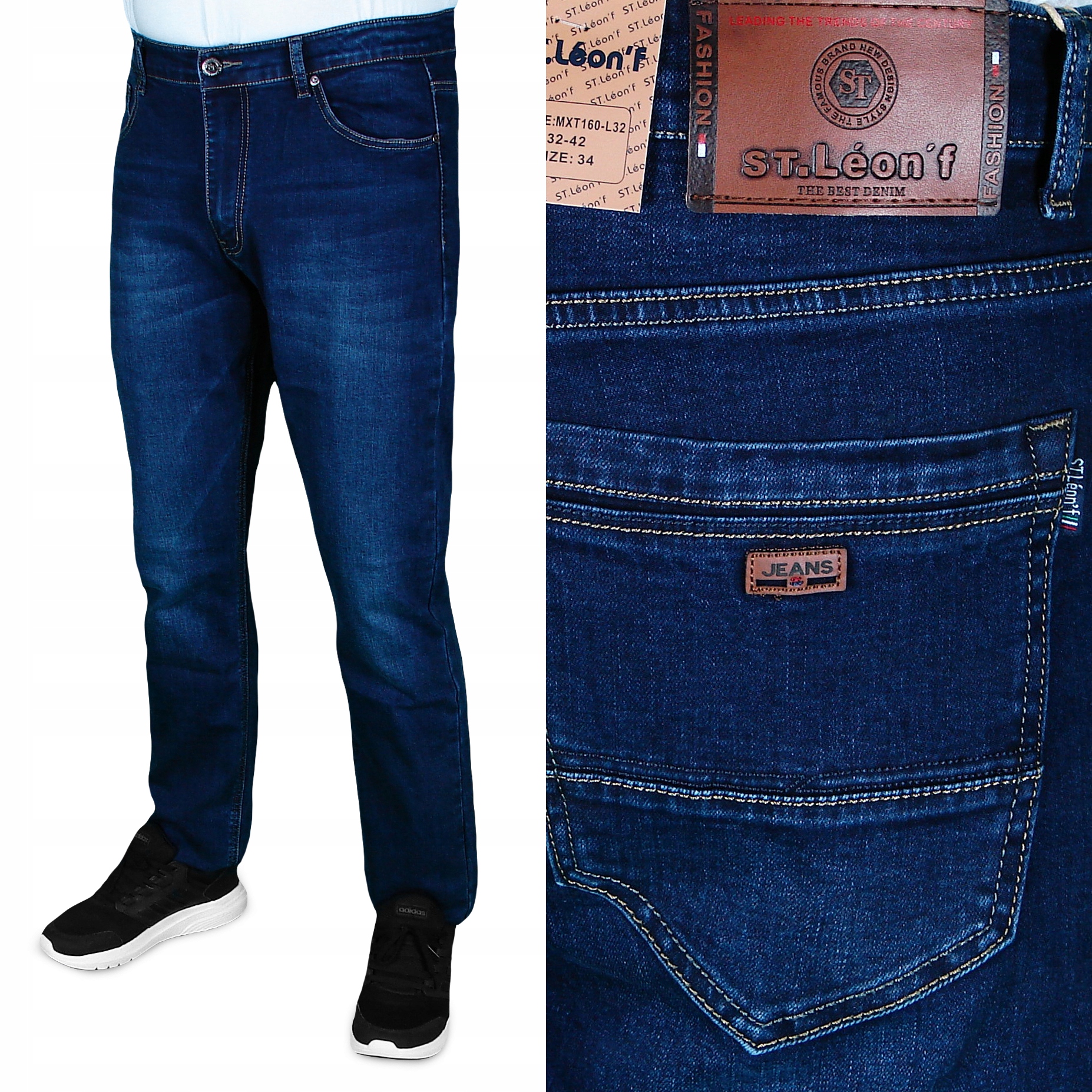 

Spodnie Męskie Jeansowe W32 L32 80-82 cm