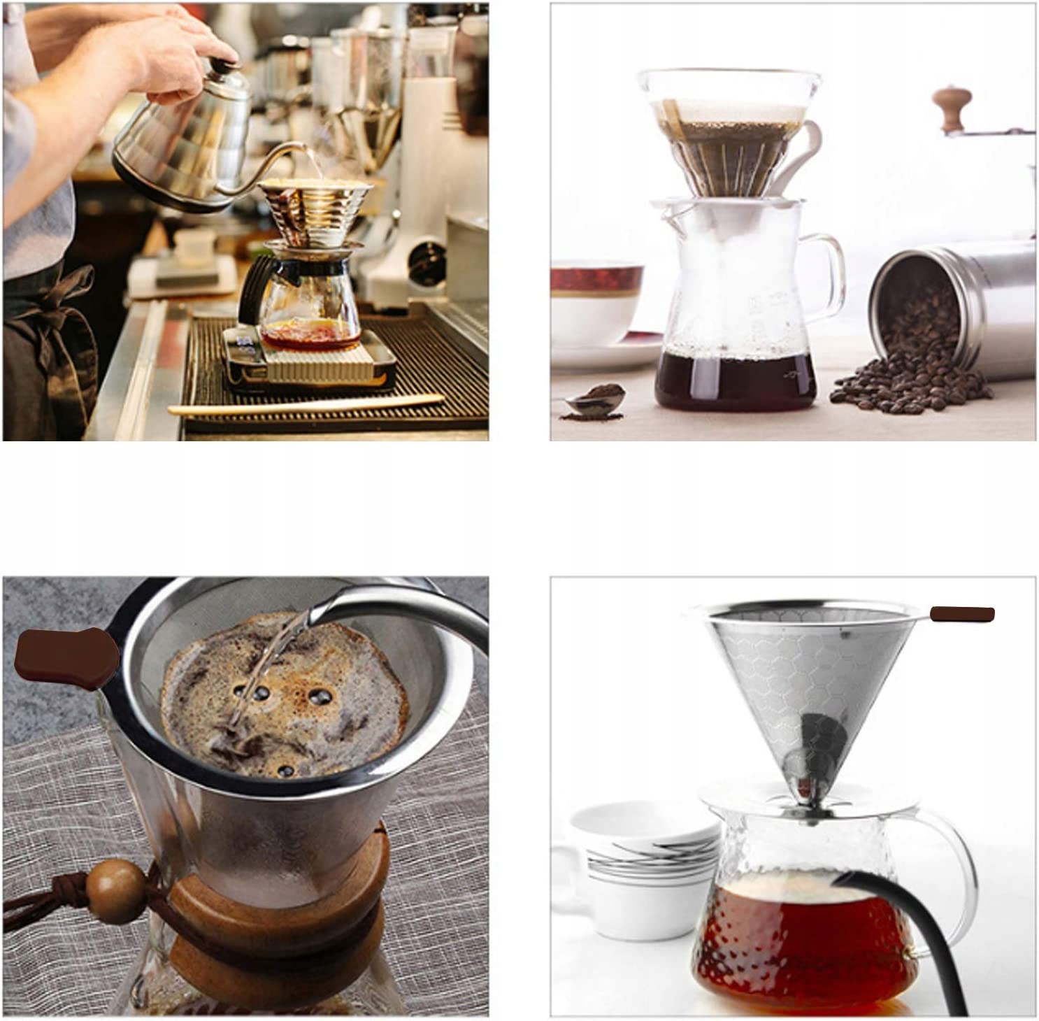 KAWY WIELOKROTNEGO UŻYTKU FILTR DRIPPER DRIP Rodzaj zaparzacz sitko (do szklanki)