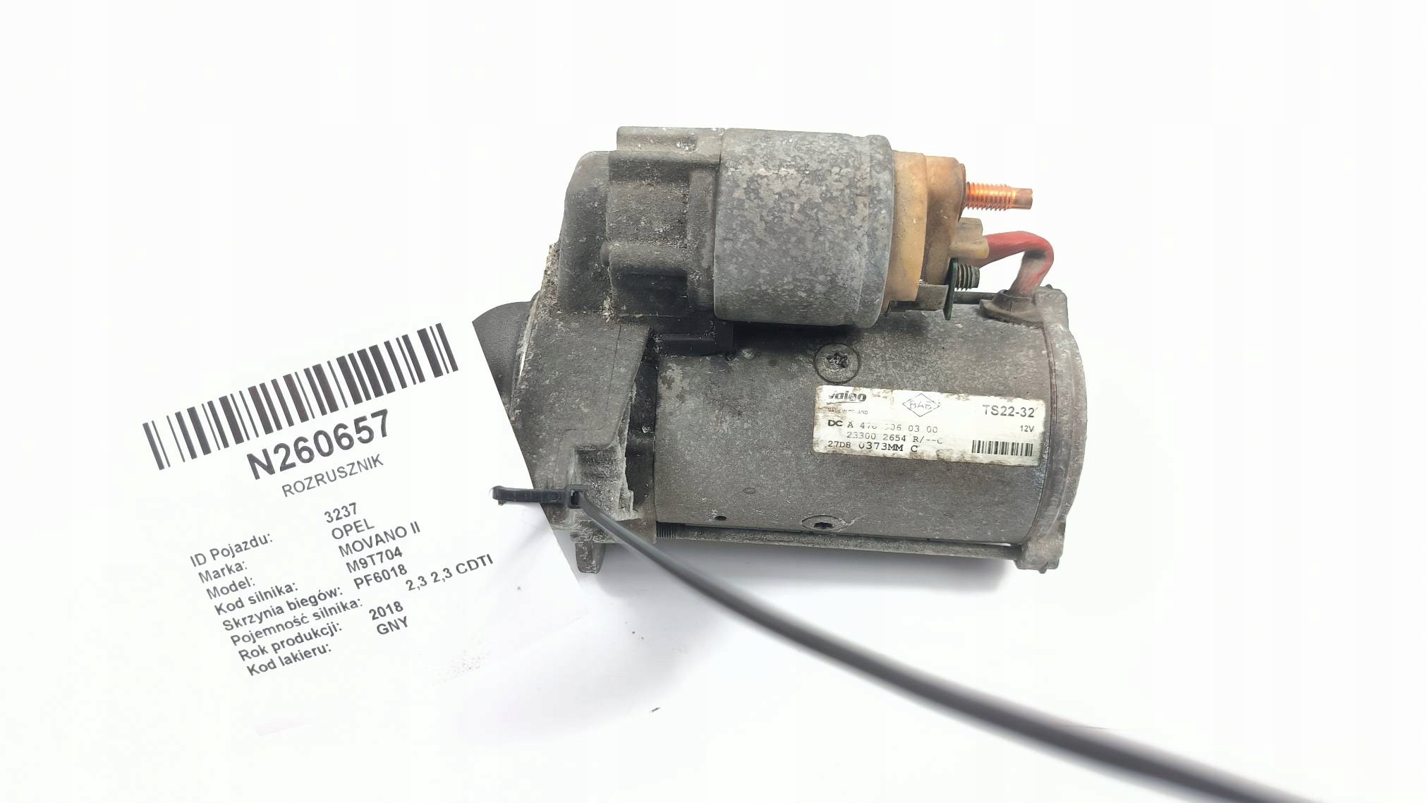 starter 233002654R 2.3 CDTI OPEL MOVANO II