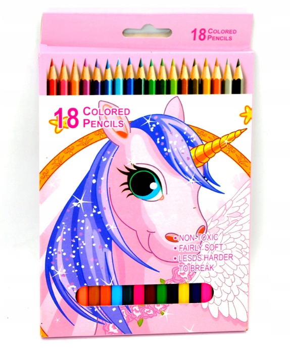 

Kredki 18k Pony Szkolne Box Unicorn Lol Jednorożec