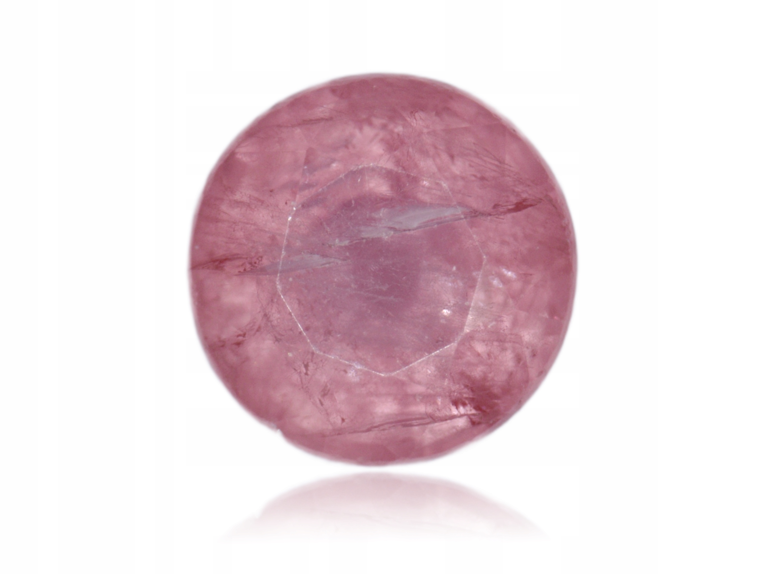 Safír 0.19ct Růžový Kulatý eCertifikát Wbd