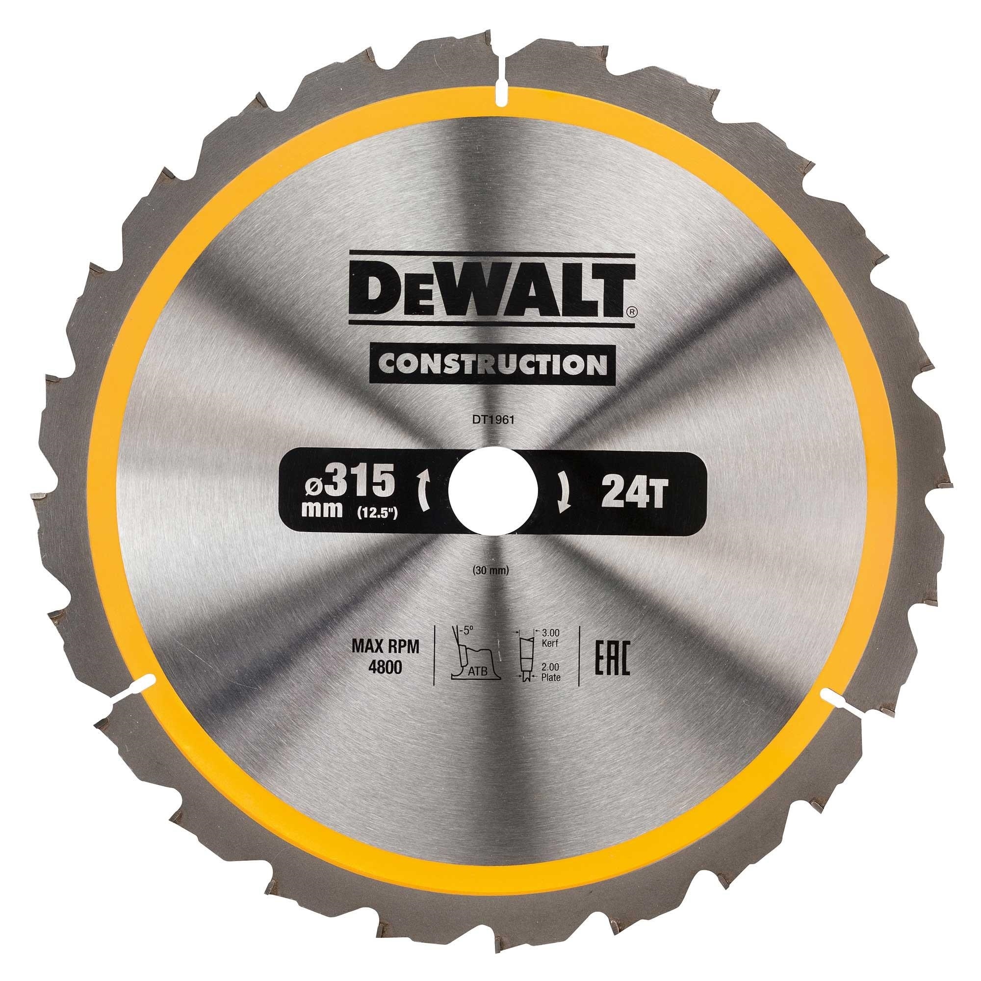 

DeWalt Tarcza piła do drewna 315mm 30mm 24z DT1961