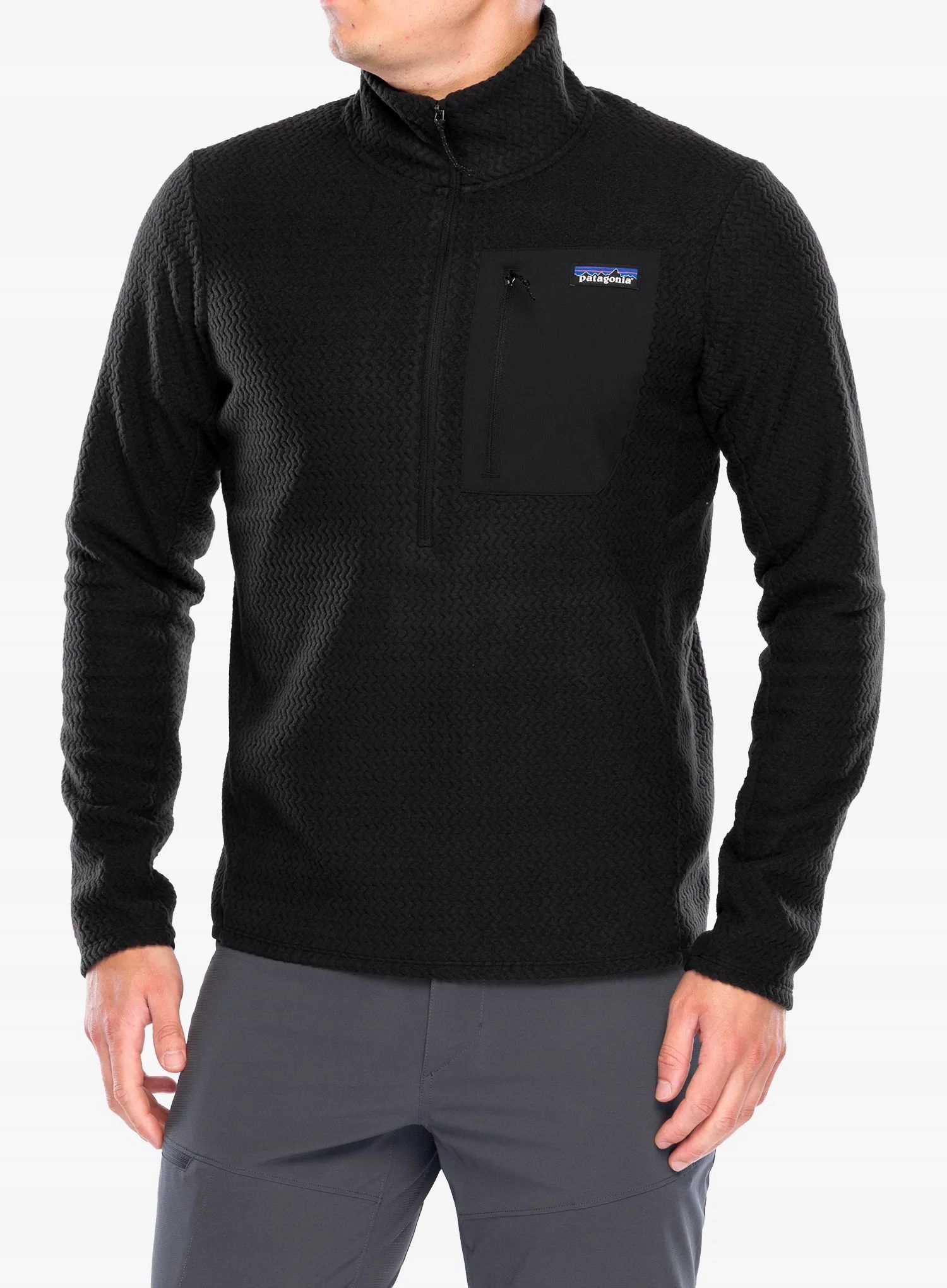 Bluza polarowa Patagonia R1 Air Zip Neck black L
