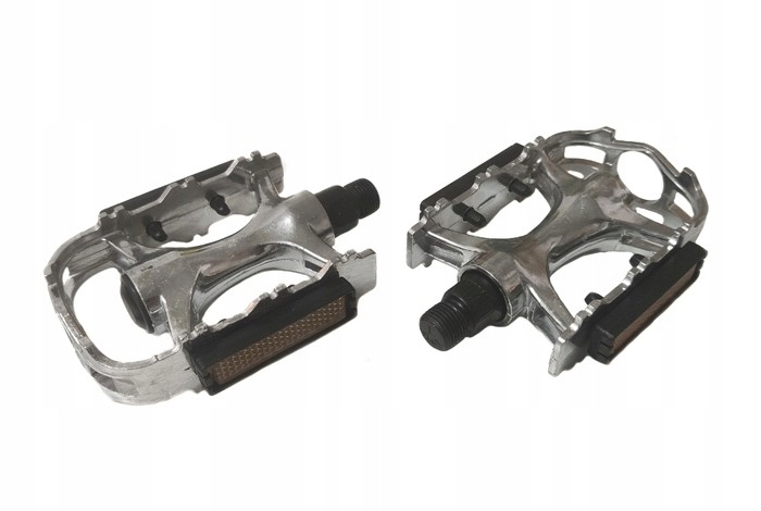 ROWEROWE METALOWE PEDAŁY MTB 2 SZTUKI Z ODBLASKAMI