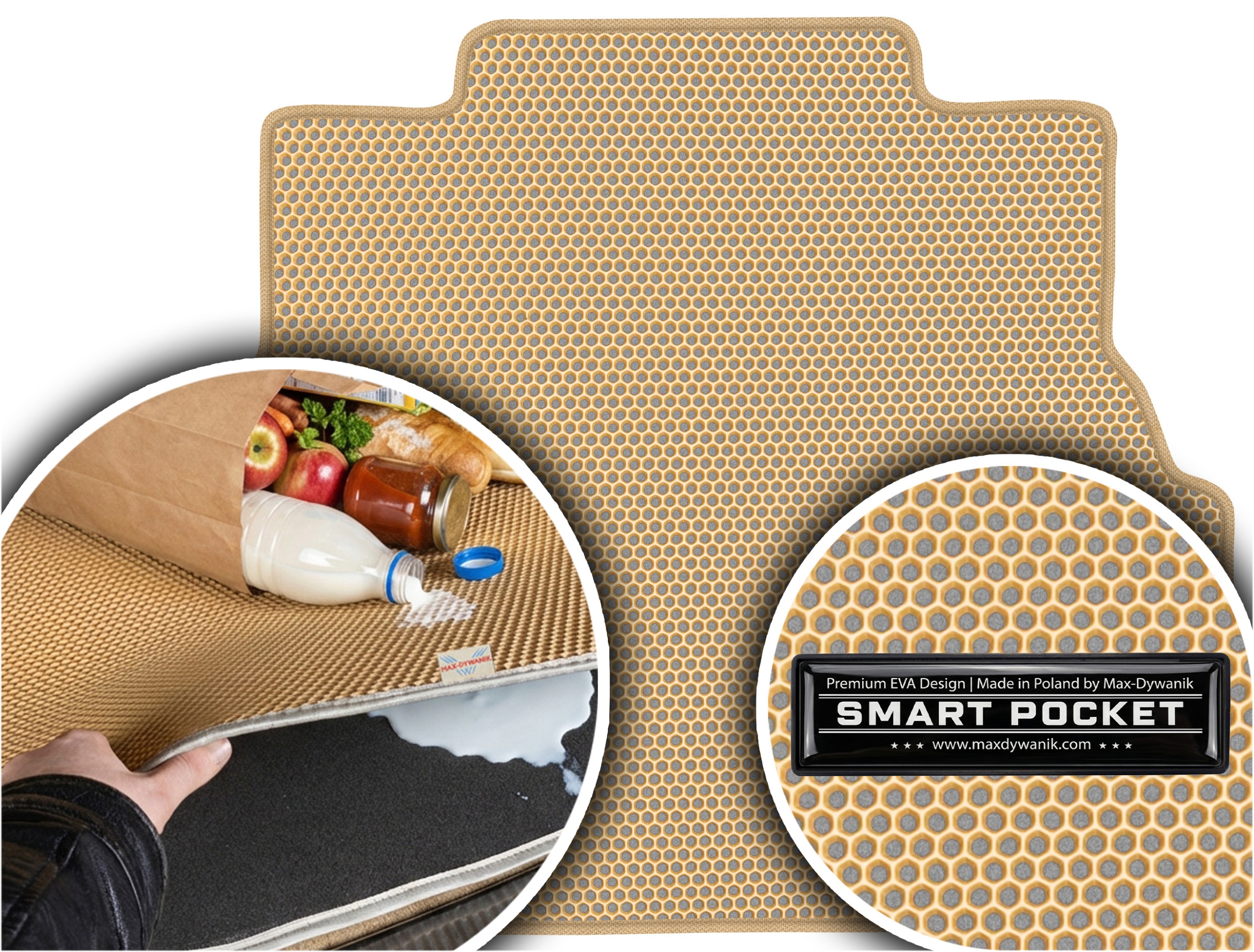 Chevolet Evanda I Sedan 2004-2006 Vložka do kufru Eva Smart Pocket Béžová