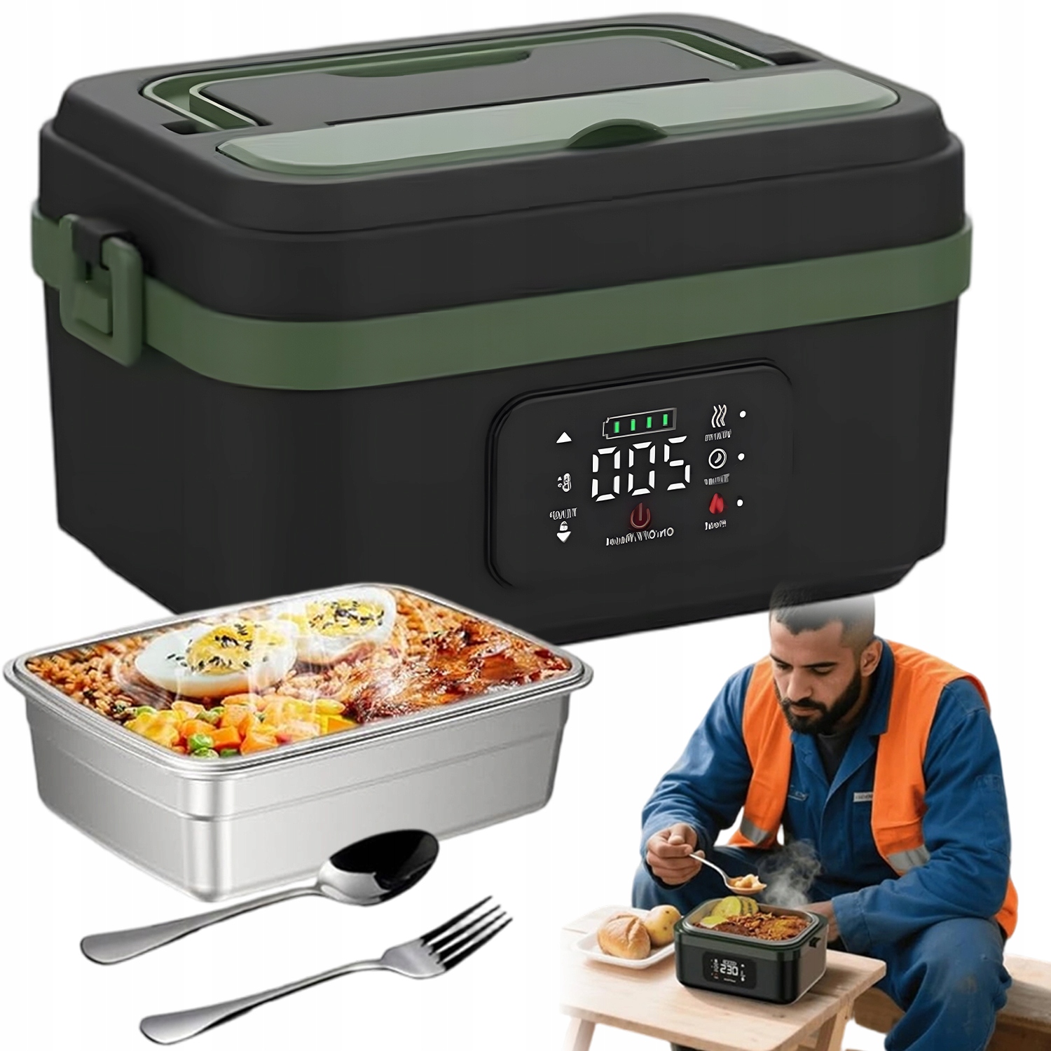 Elektrický Obědový Box, Termoska Na Jídlo 12V 1000 ML Termotaška