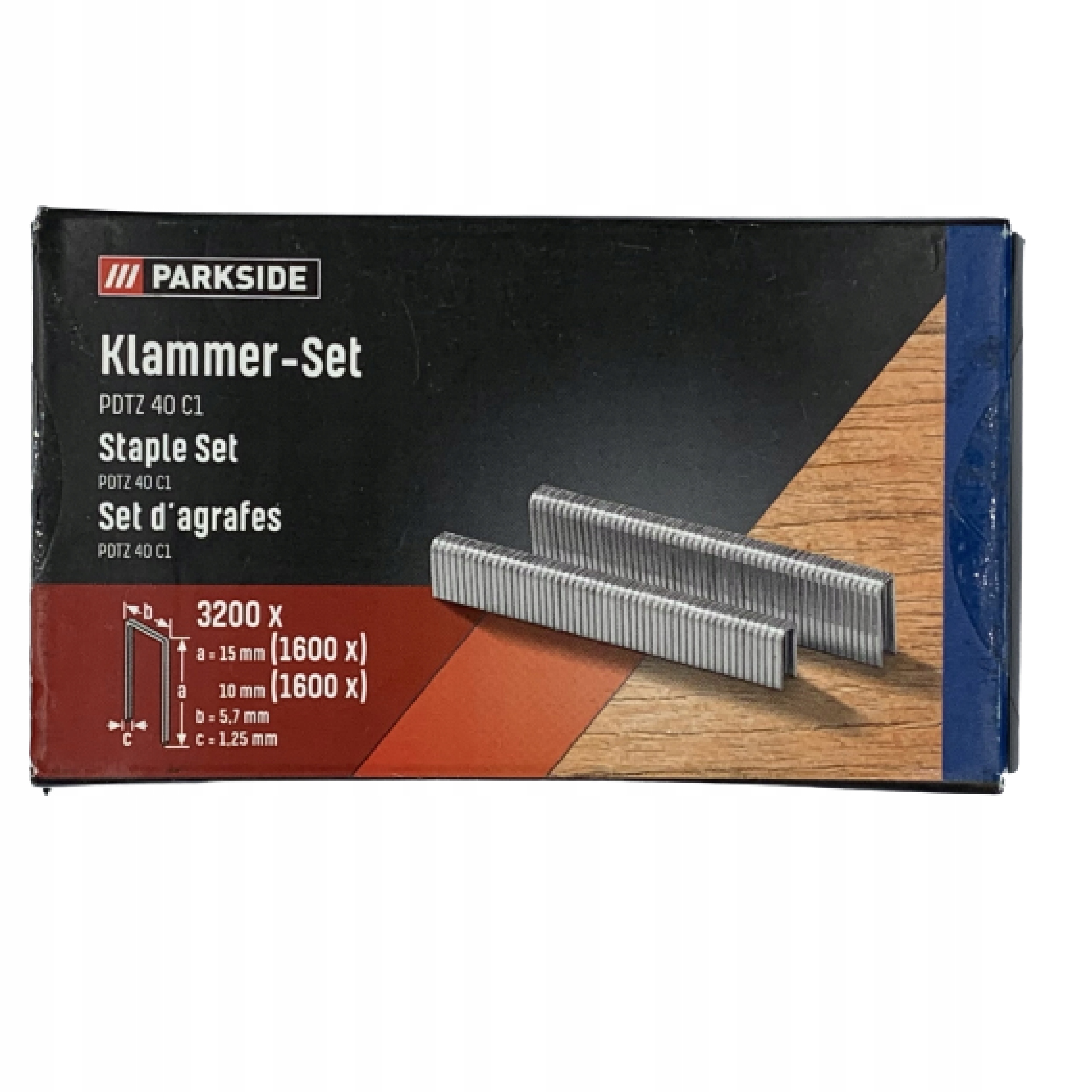 

Zszywki Parkside do pneumatycznego 2długości 15/10