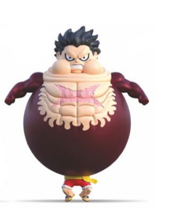 One Piece Luffy „Tankman“ Elastická figurka 23 cm
