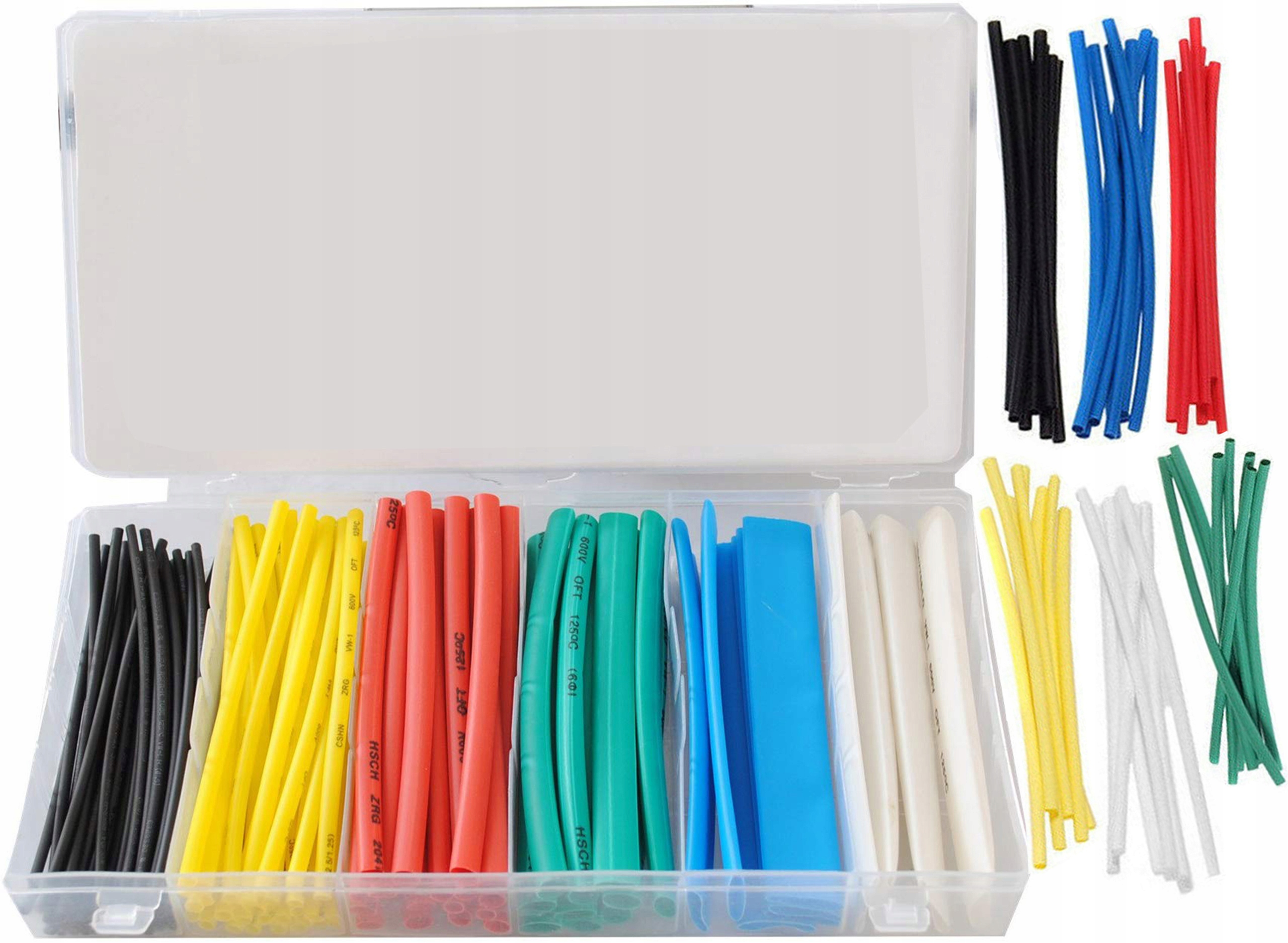 

Zestaw Rurek Rurki Termokurczliwe 100 Sztuk