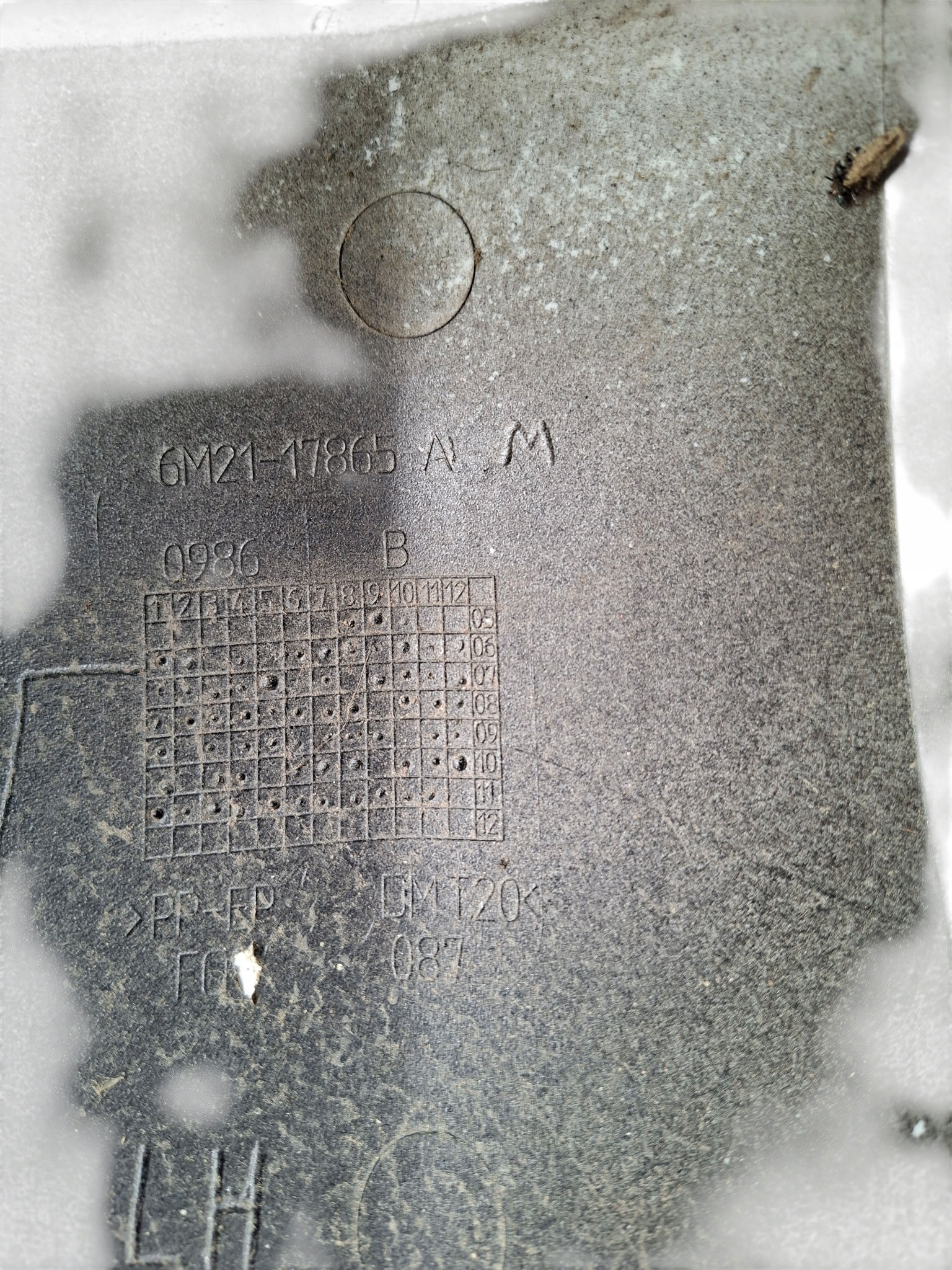 bumper rear part left FORD GALAXY MK3 LIFT 6M2117865A