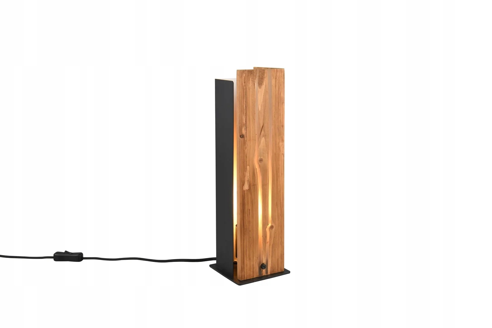 Drevená dekoratívna stolová lampa do obývačky 1xE27 10W Karuni Trio
