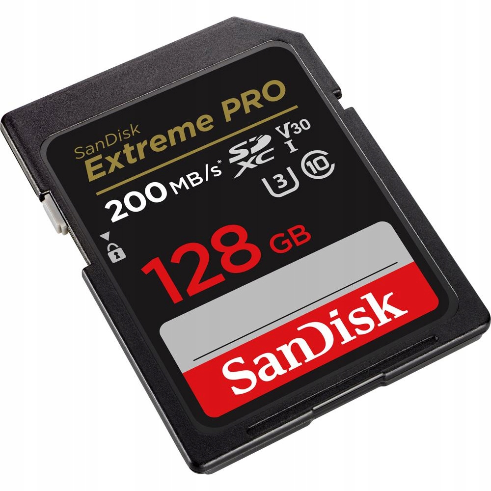 Sandisk SDXC EXTREME PRO 128GB 200MB/s UHSI V30 U3 Kod producenta SDSQXCZ-400G-GN6MA
