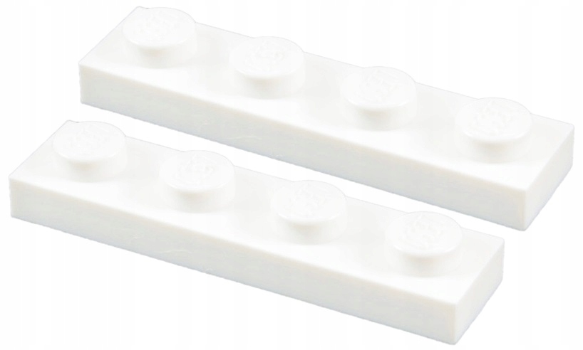 

00131Na Lego 3710 371001 płytka 1x4 biały 2szt